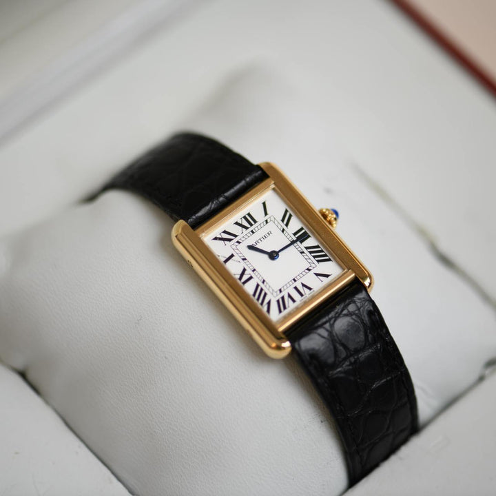 Preowned Cartier Tank Solo 18K Rose Gold Small Model Wristwatch