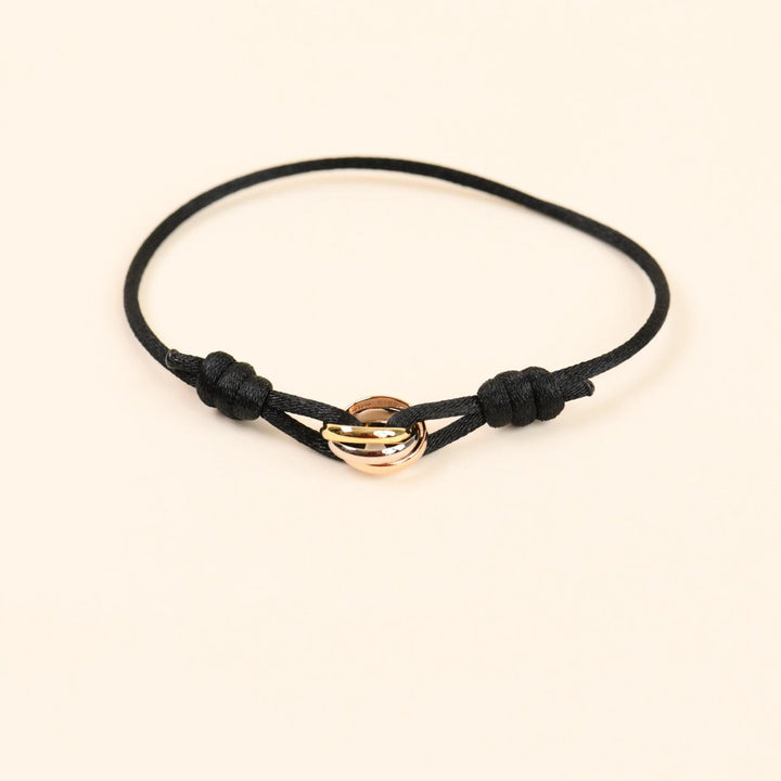 Cartier Trinity 18K Three Tone Gold Cord Bracelet