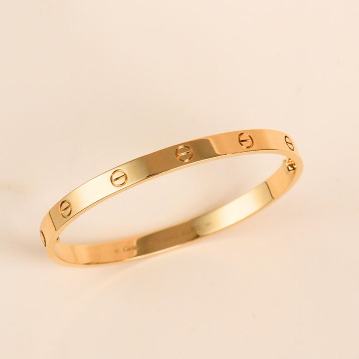 Cartier Love Classic Model Bracelet Size 20 18K Yellow Gold