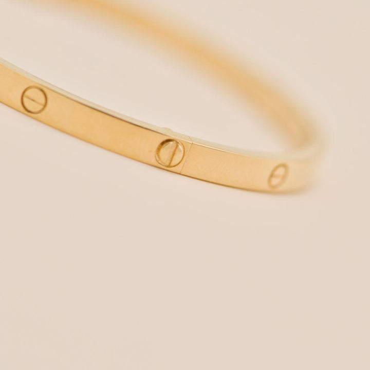 Cartier Love Bracelet Small Model 18K Yellow Gold Size 17