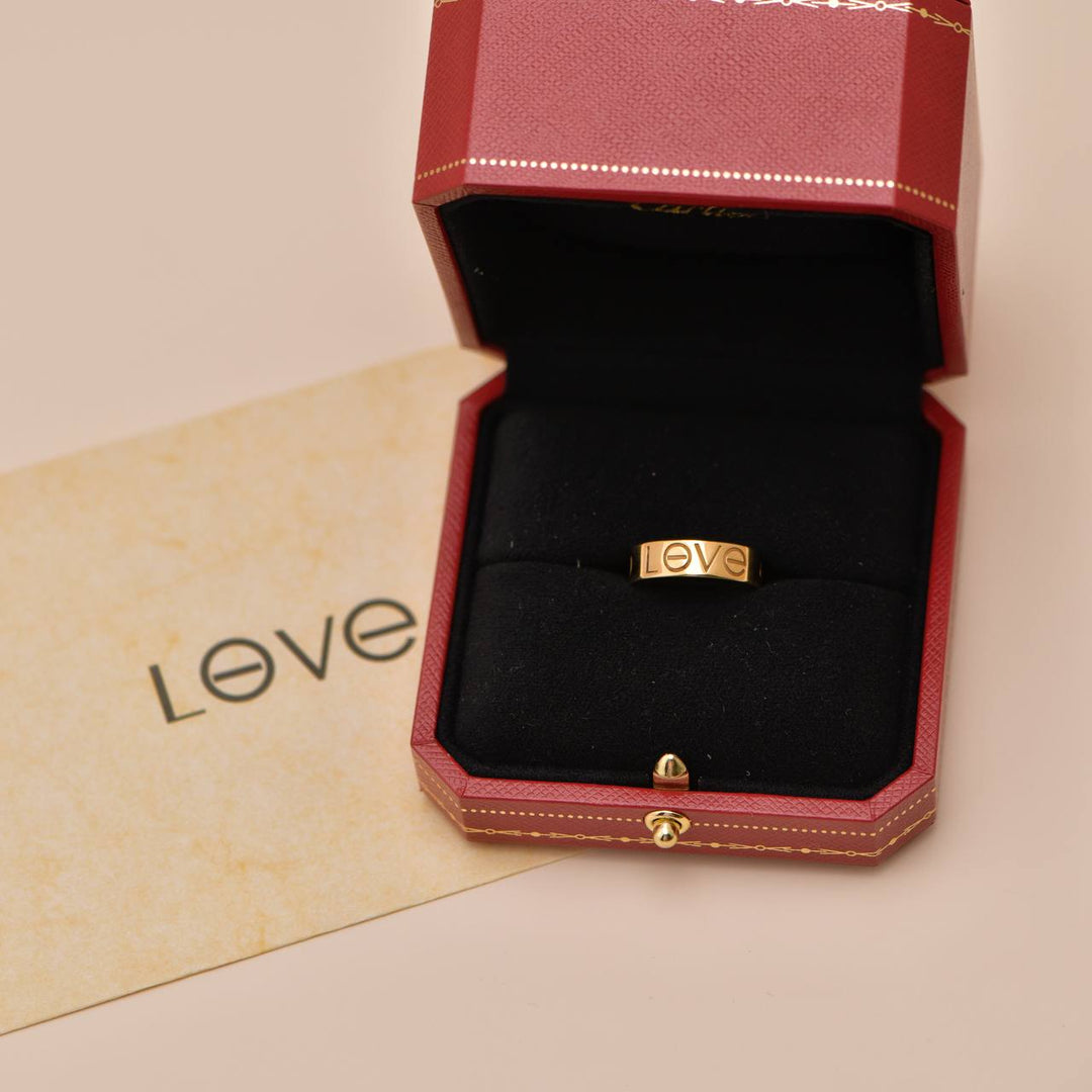 Authentic Preowned Cartier Love Ring 18K Yellow Gold Size 51