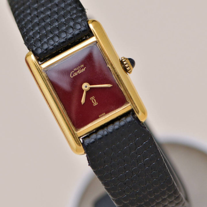 Authentic Used Cartier Tank Must de Cartier Small Model Wristwatch T8200405
