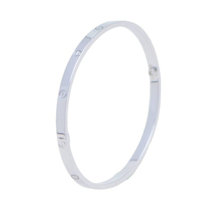 Cartier Love Bracelet Small Model 18K White Gold Size 17