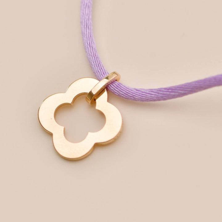 Authentic Second Hand Full set Van Cleef Byzantine Alhambra 18K Rose Gold Cord Bracelet