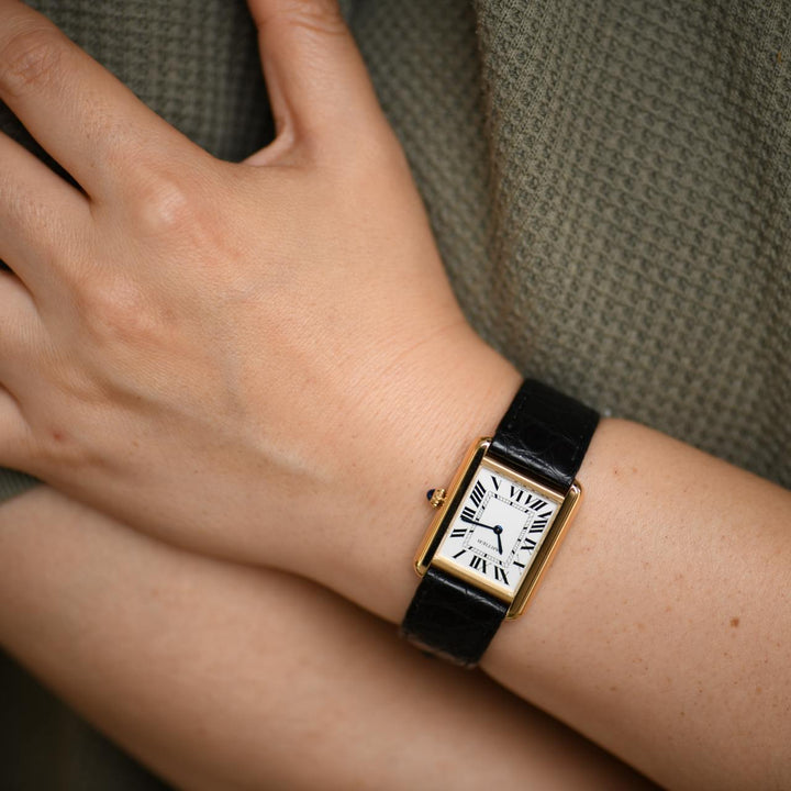Preowned Cartier Tank Solo 18K Rose Gold Small Model Wristwatch