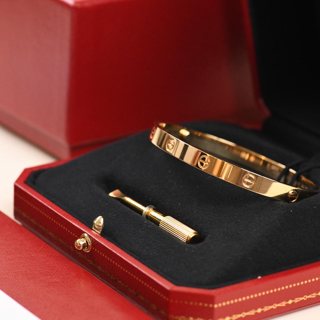 Used Authentic Cartier Love Bracelet 18K Yellow Gold