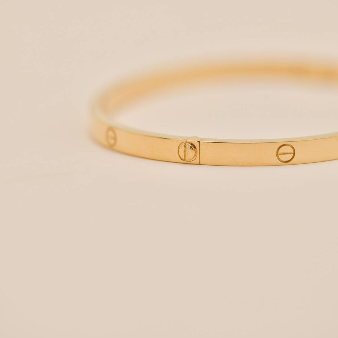 Cartier Love Bracelet Small Model 18K Yellow Gold Size 17