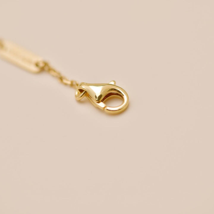 Authentic Second Hand VCA Vintage Alhambra Necklace Pavé Diamond 18K Yellow Gold