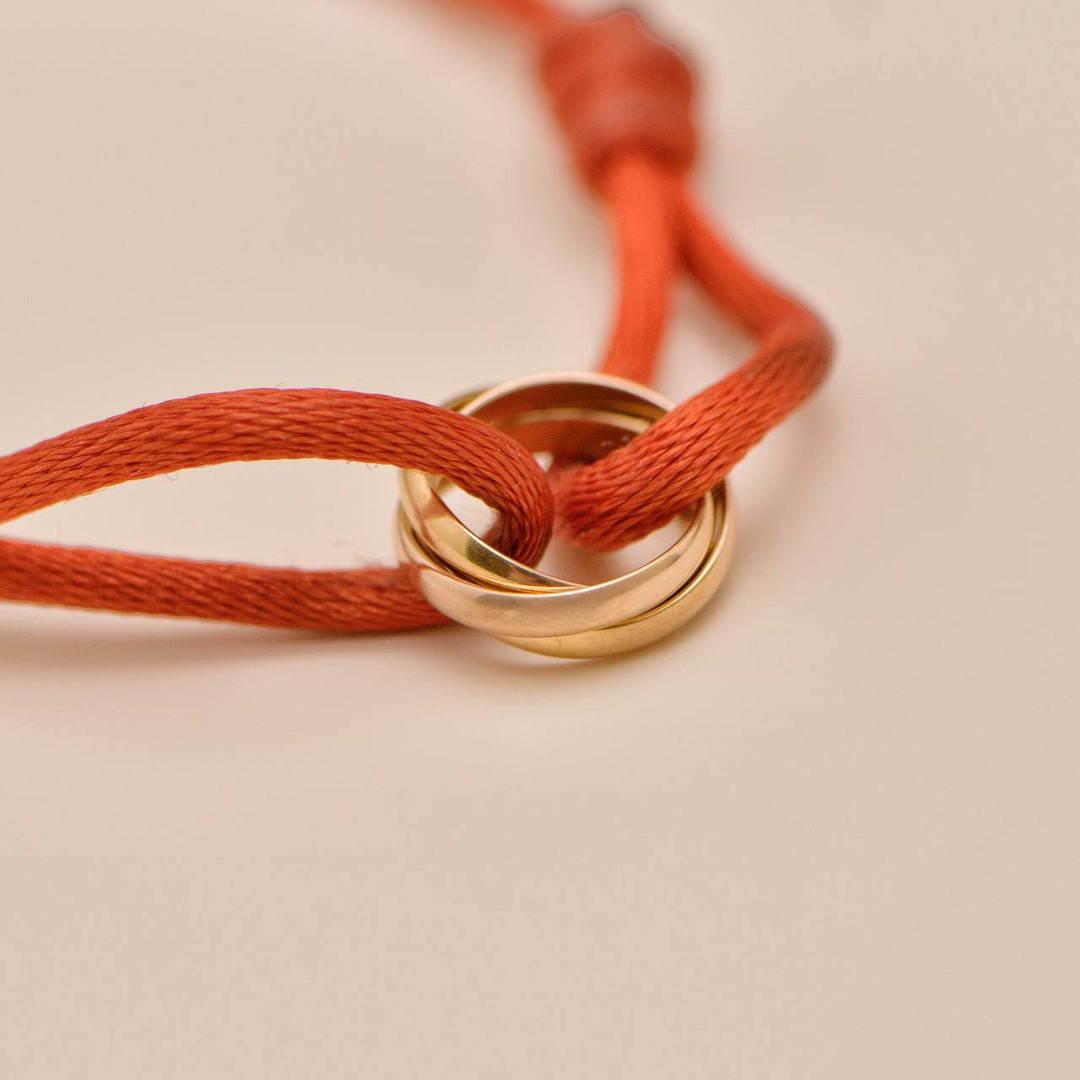 Cartier Trinity Cord Bracelet 18K Rose Gold