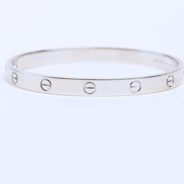 Authentic Preloved Cartier Love Bracelet Classic Model 18K White Gold Size 18