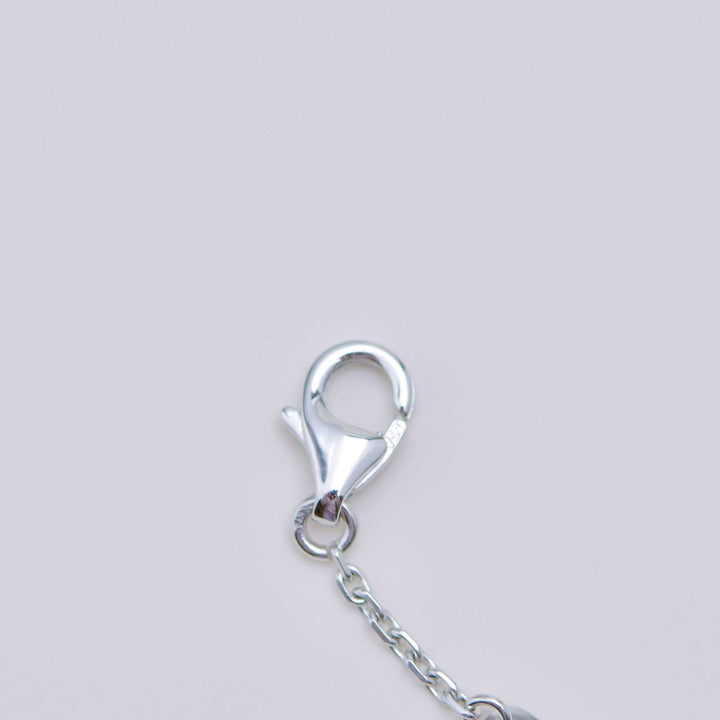 Preowned Authentic Full set Van Cleef Vintage Alhambra Turquoise 18K White Gold Necklace