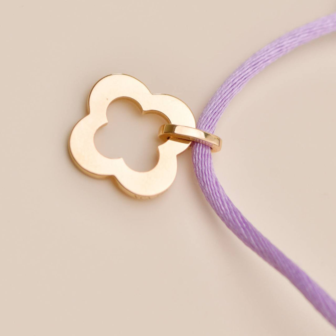 Preloved Authentic VCA Byzantine Alhambra 18K Rose Gold Cord Bracelet