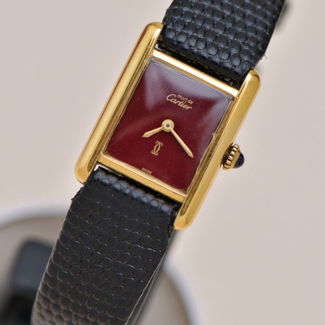 Authentic Cartier Tank Must de Cartier Small Model Wristwatch T8200405