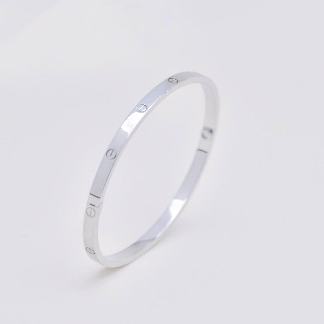 Authentic Preowned Cartier Love Bracelet Small Model 18K White Gold Size 18