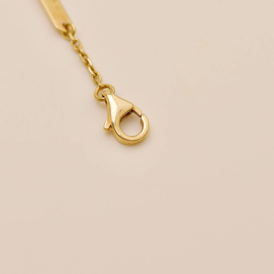 Authentic Preowned Van Cleef 2010 Holiday Pendant Lapis Lazuli Diamond 18K Yellow Gold