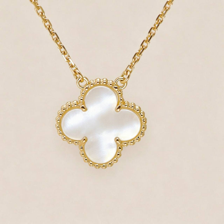 Van Cleef & Arpels Vintage Alhambra Necklace Mother of Pearl 18K Yellow Gold