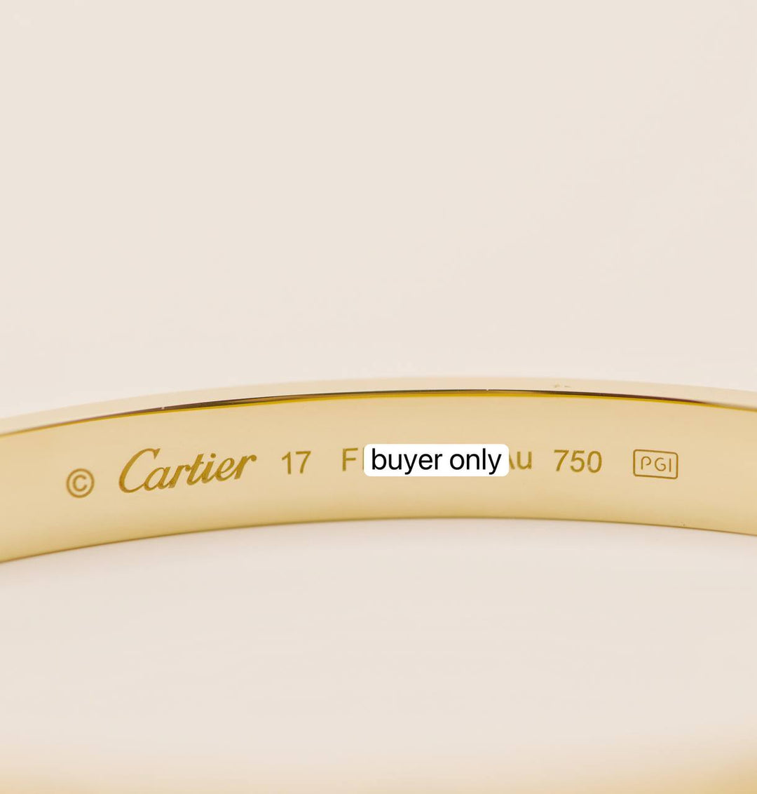 Preowned Cartier Love 18K Yellow Gold Bracelet