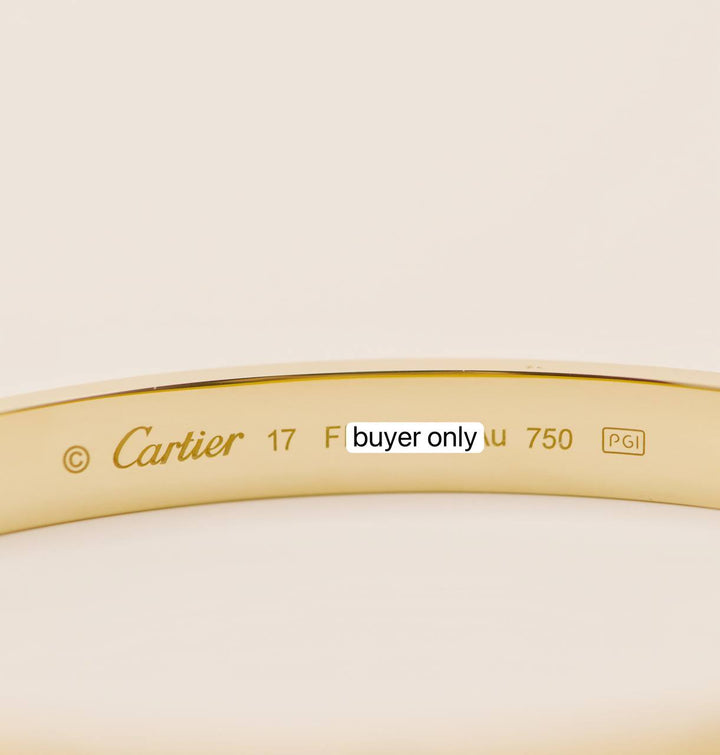 Preowned Cartier Love 18K Yellow Gold Bracelet
