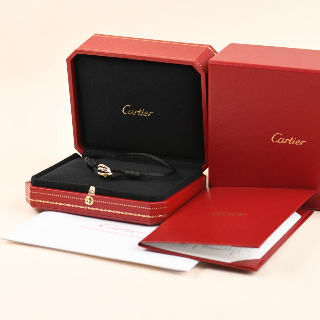 Cartier Trinity 18K Three Tone Gold Cord Bracelet