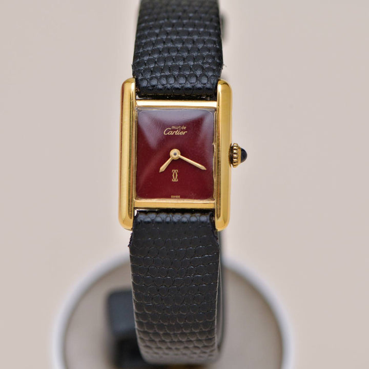 Preloved Authentic Cartier Tank Must de Cartier Small Model Wristwatch T8200405