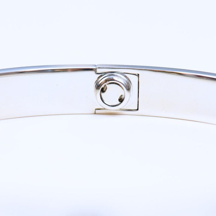 Preowned Authentic Cartier Love Bracelet Classic Model 18K White Gold Size 18