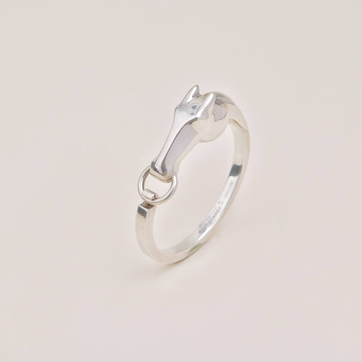 Authentic Hermès Galop Horse Head Silver Small Model Bracelet