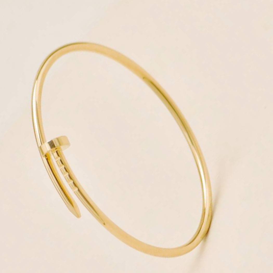 Second Hand Authentic Cartier Juste un Clou small model bracelet 18K yellow gold size 18