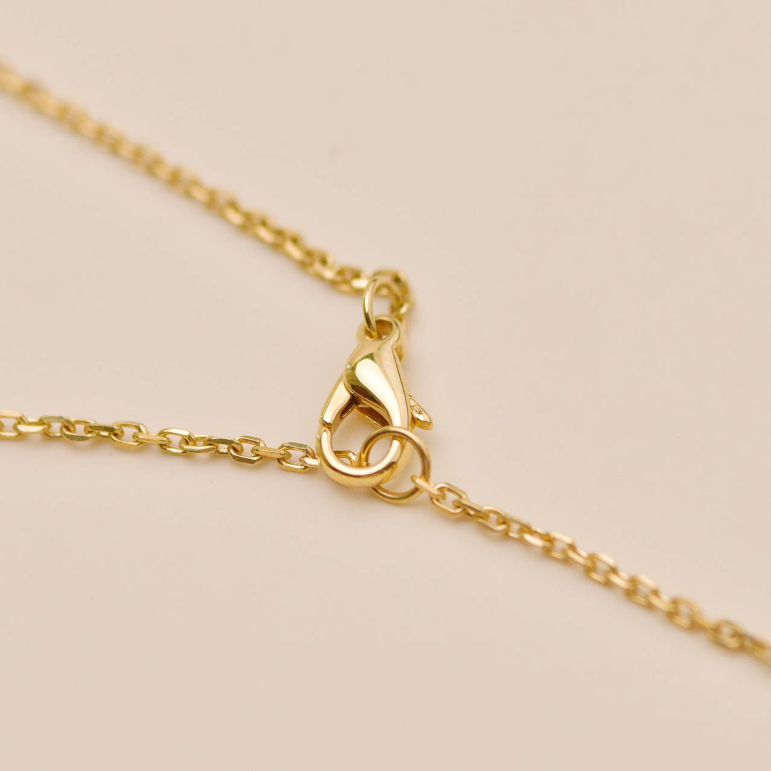 Second Hand Authentic Chaumet Bee de Chaumet Diamond Necklace 18K Yellow Gold