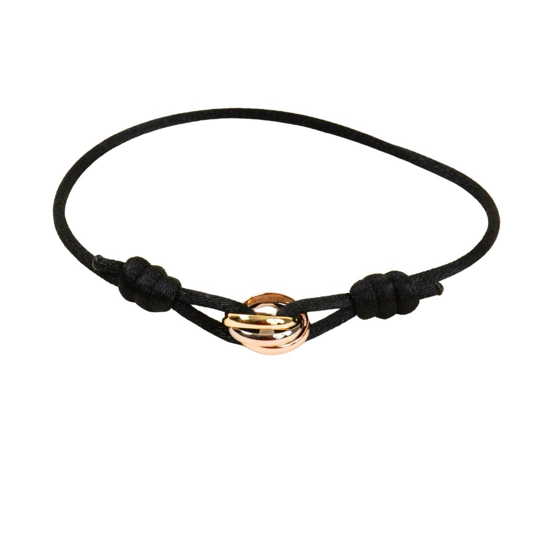 Cartier Trinity 18K Three Tone Gold Cord Bracelet