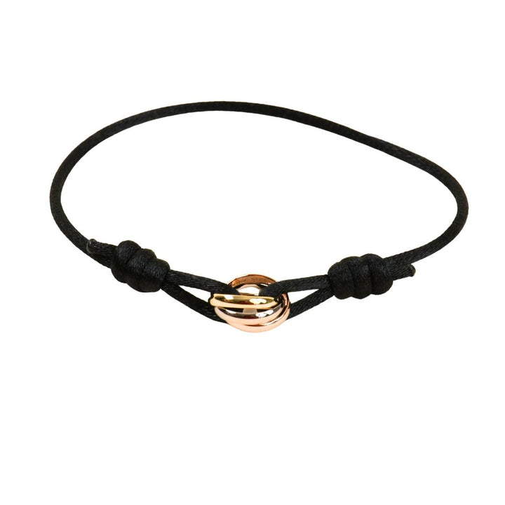 Cartier Trinity 18K Three Tone Gold Cord Bracelet
