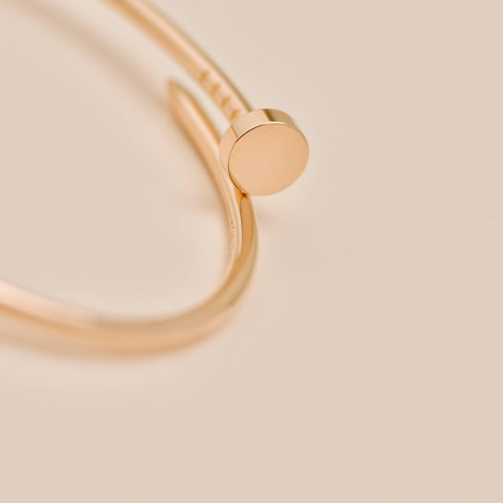 Authentic Second Hand Cartier JUC small model bracelet 18K yellow gold size 16