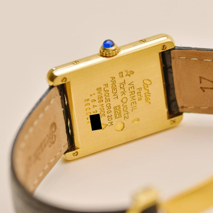 Authentic Cartier Must de Cartier Vermeil Watch