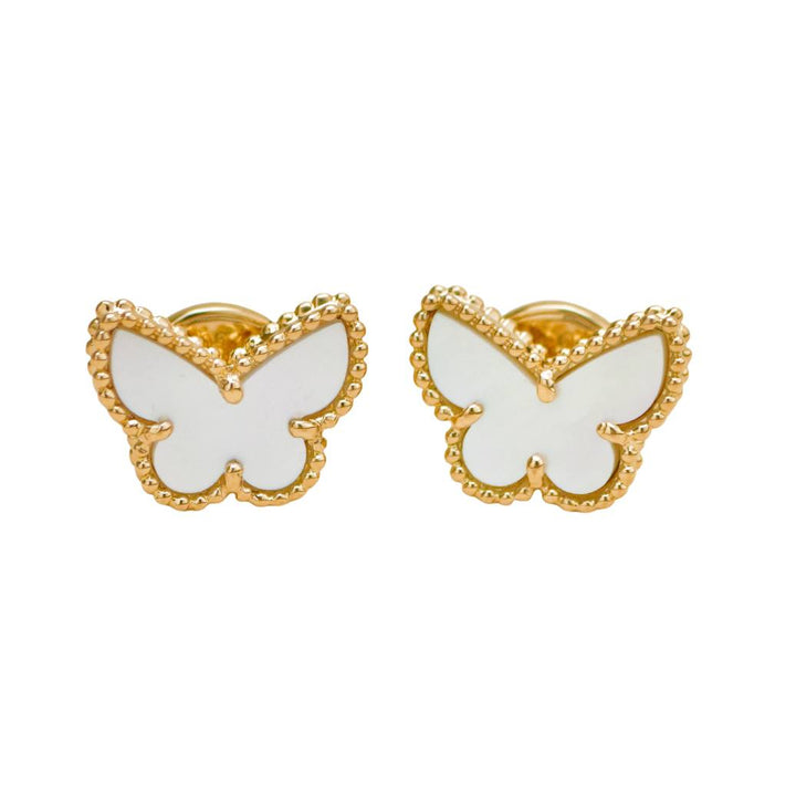 Preloved Authentic Van Cleef & Arpels Sweet Alhambra Butterfly Mother of Pearl Earstuds