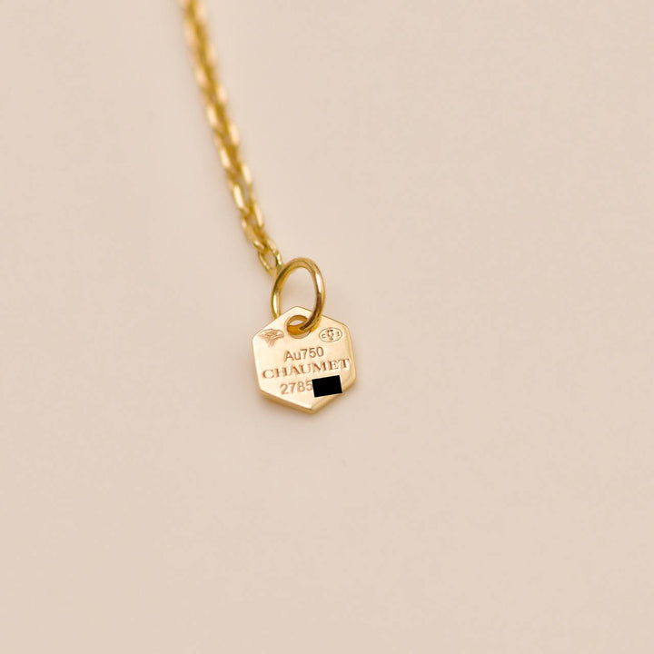 Preloved Chaumet Bee de Chaumet Diamond Necklace 18K Yellow Gold
