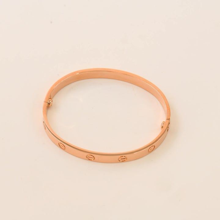 Cartier Love Bracelet Classic Model 18K Rose Gold Size 18