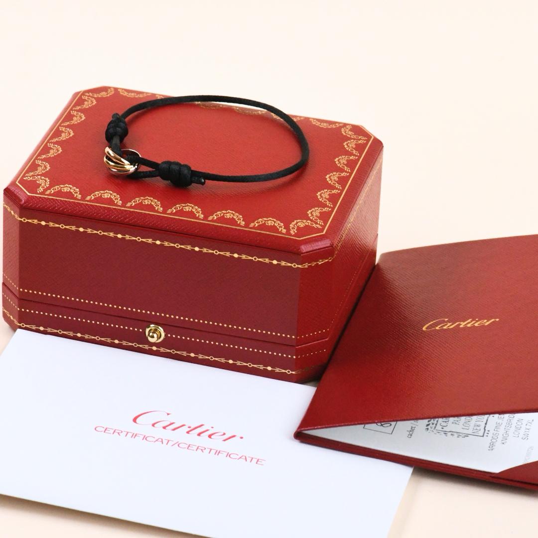 Cartier Trinity 18K Three Tone Gold Cord Bracelet