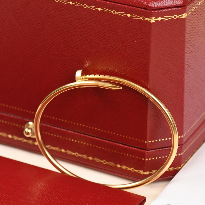 Authentic Second Hand Cartier Juste un Clou Bracelet Small Model 18K Yellow Gold Size 15