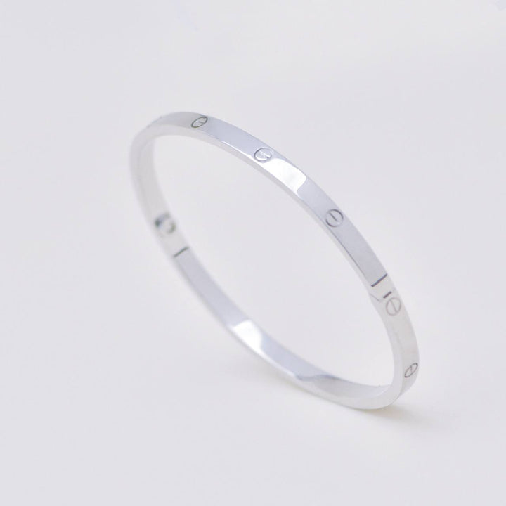 Authentic Used Cartier Love Bracelet Small Model 18K White Gold Size 18