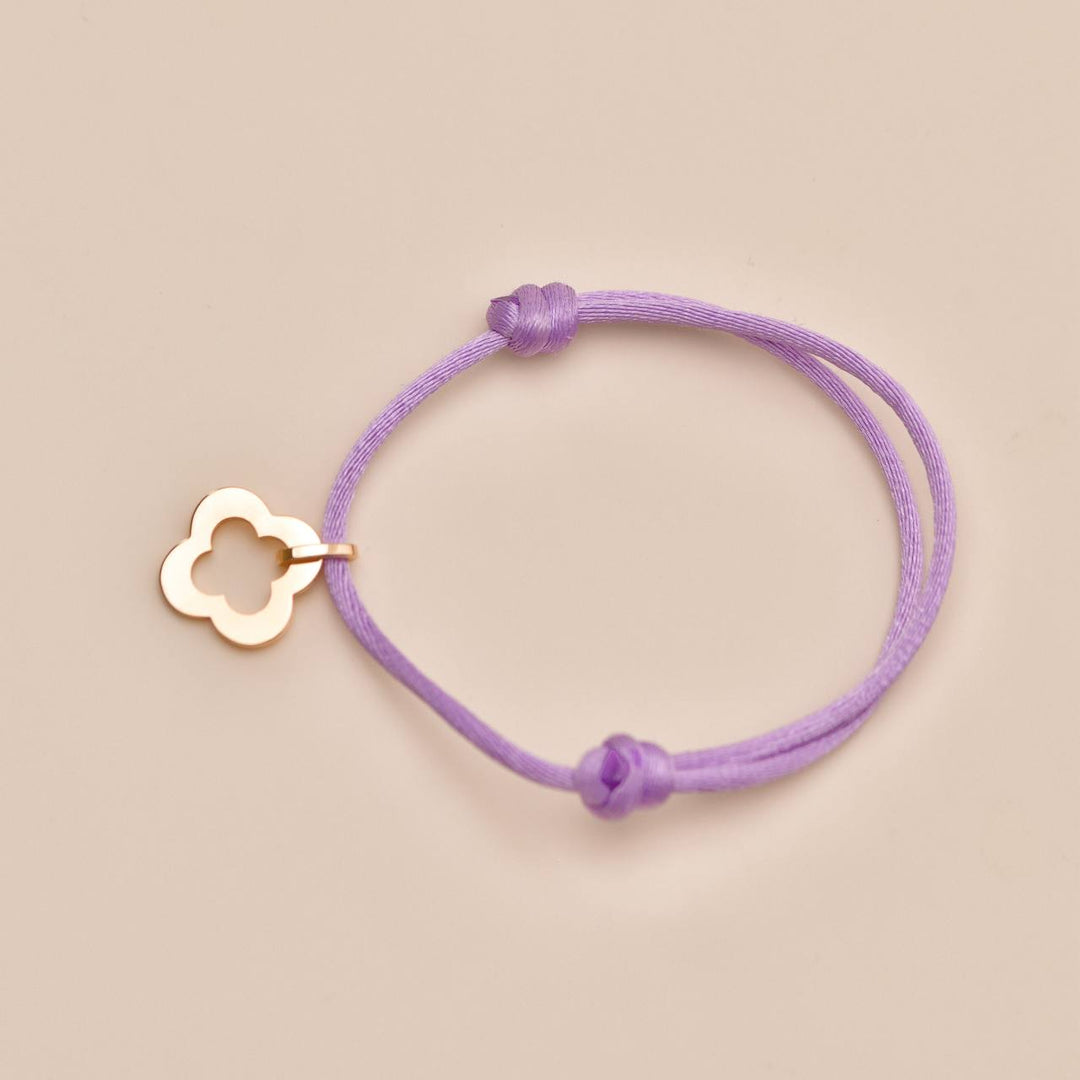 Authentic Preowned Full set Van Cleef Byzantine Alhambra 18K Rose Gold Cord Bracelet