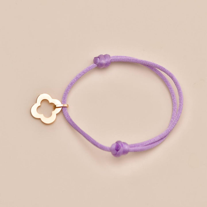 Authentic Preowned Full set Van Cleef Byzantine Alhambra 18K Rose Gold Cord Bracelet