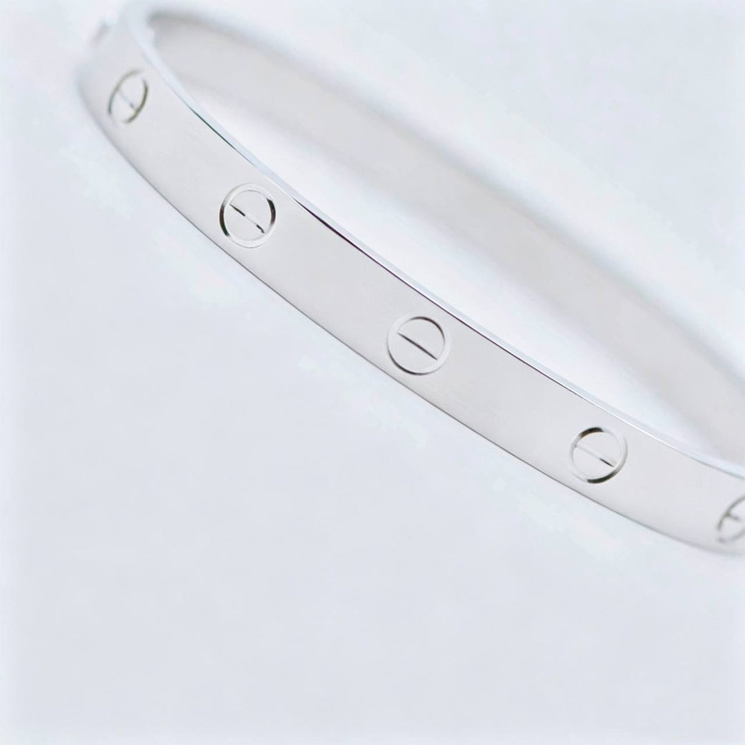 Second Hand Cartier Love Bracelet Classic Model 18K White Gold