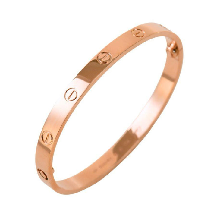 Cartier Love Bracelet Classic Model 18K Rose Gold Size 18