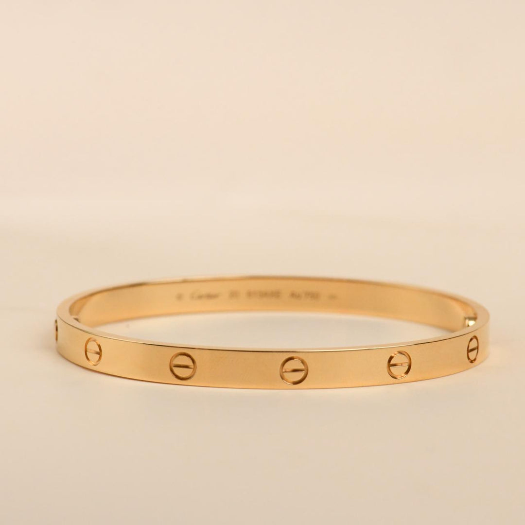 Cartier Love Bracelet Classic Model 18K Yellow Gold Size 20