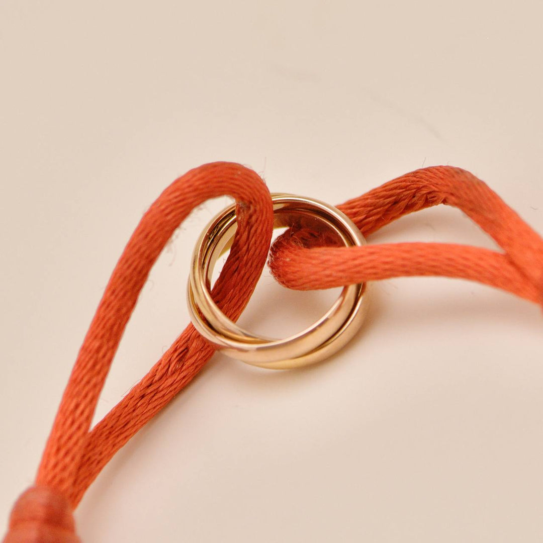 Cartier Trinity Cord Bracelet 18K Rose Gold