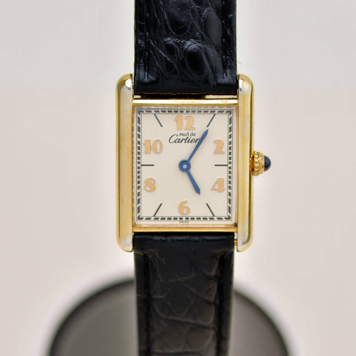 Preloved Authentic Cartier Must de Cartier Tank Vermeil Quartz Wristwatch