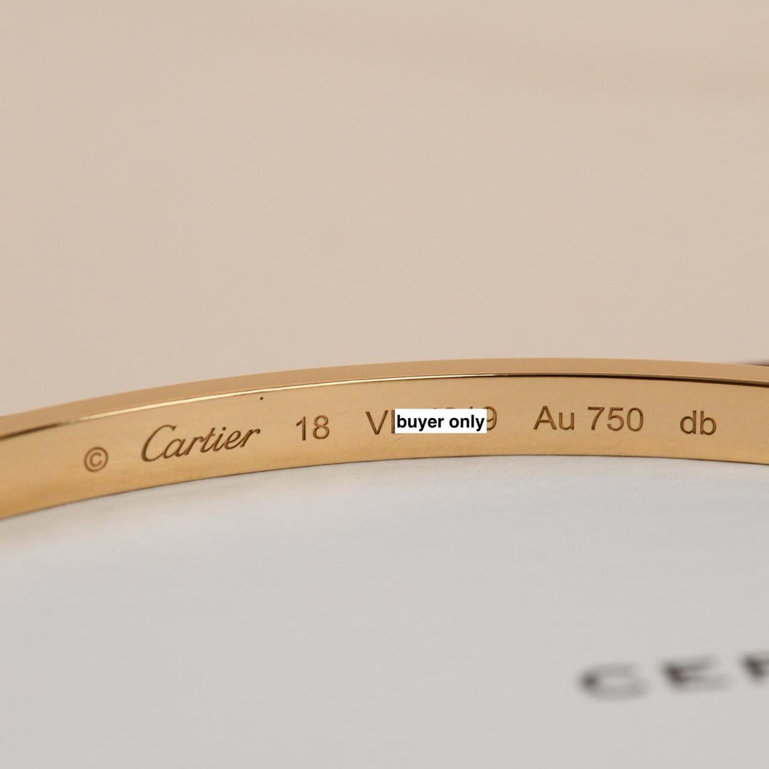 Cartier Love Bracelet Small Model 18K Yellow Gold Size 18