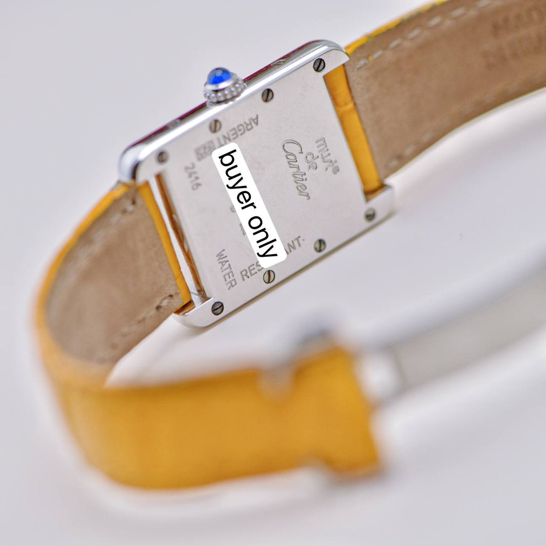 Authentic Preowned Cartier Tank Must 2003 Limited Edition Silver Watch W1017654