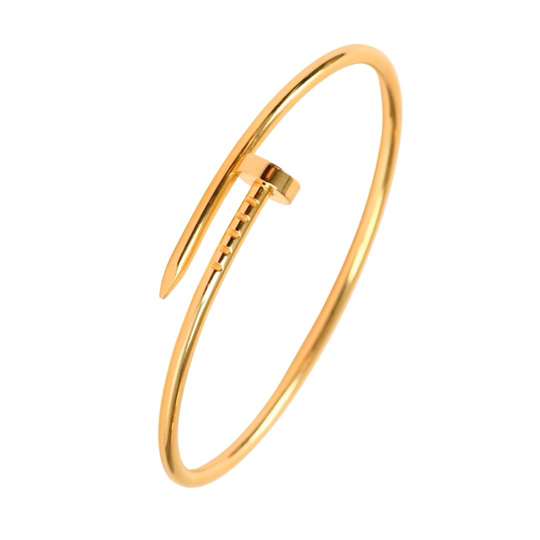 Authentic Preloved Cartier Juste un Clou Bracelet Small Model 18K Yellow Gold Size 15