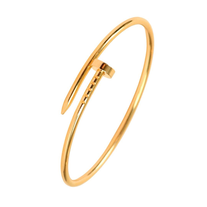 Authentic Preloved Cartier Juste un Clou Bracelet Small Model 18K Yellow Gold Size 15