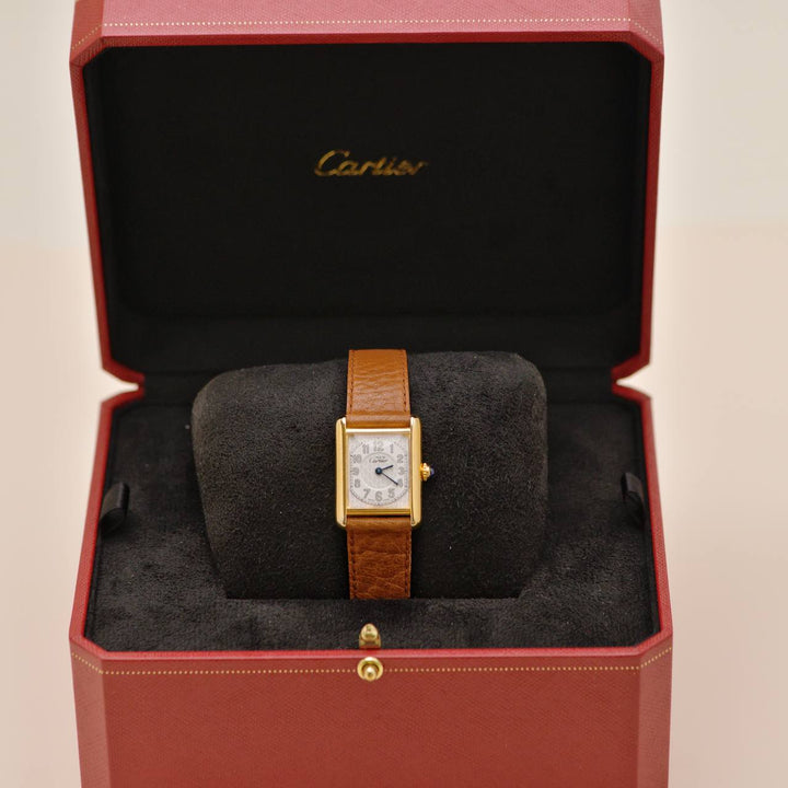 Authentic Preloved Cartier Tank Must Vermeil Watch Small Model reference W1013854